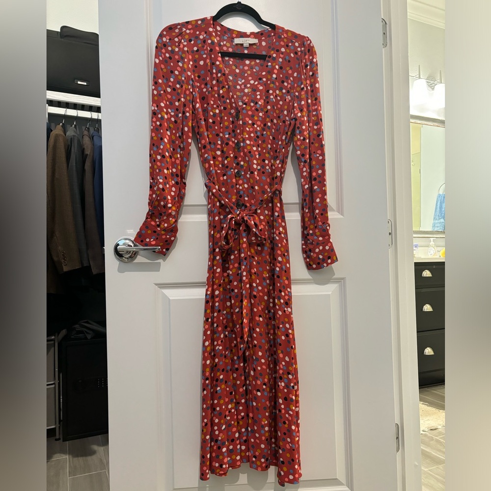 Size 4 Loft Button Up Dress